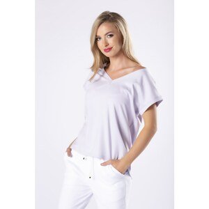 cotton T-shirt with a V-neck