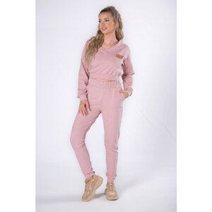 cotton tracksuit with a crop top sweatshirt