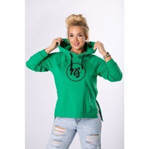 hoodie with embroidered logo on the bust