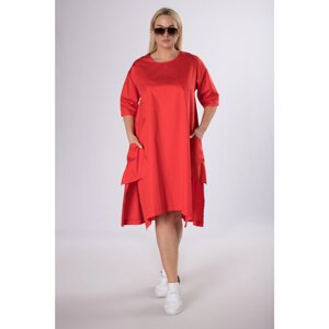 oversize dress with an asymmetrical hem