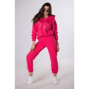 cotton tracksuit with an embroidered print