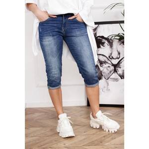 short denim pants with rolled up legs