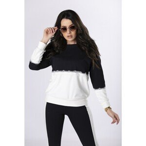 two-color tracksuit with lace
