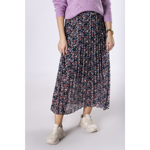 pleated maxi skirt