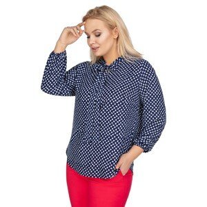 blouse with a shirt cut with a font