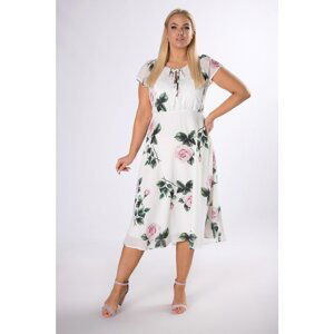 chiffon dress with flowers