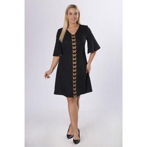 dress with flared sleeves