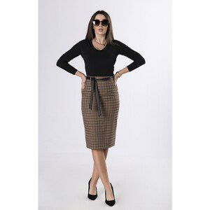 plaid pencil skirt