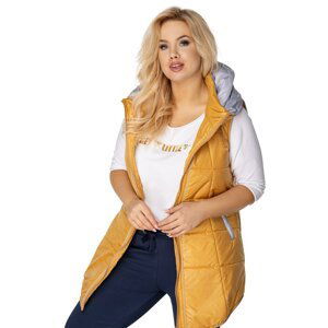 quilted vest with a hood