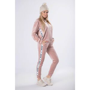 velor tracksuit with stripes