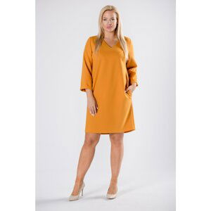 trapezoidal dress with a V-neck