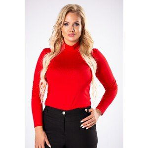 fitted turtleneck blouse