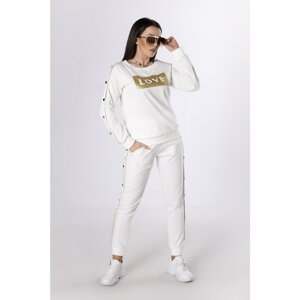 cotton tracksuit with gold and elements