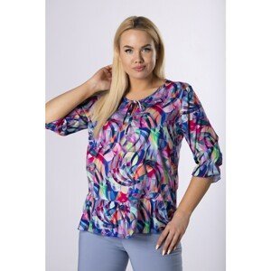 patterned blouse with a basque