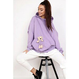 oversize hoodie with a teddy bear