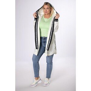 sporty coat with decorative welts
