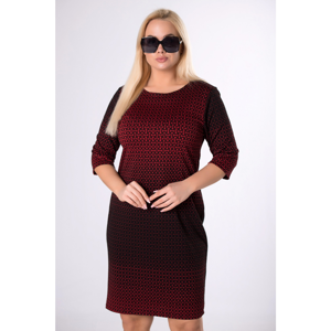 knitted dress with print