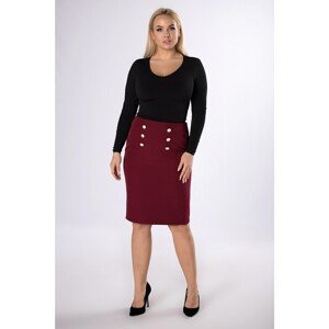 pencil skirt with buttons