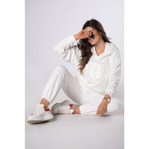 cotton tracksuit with an embroidered print