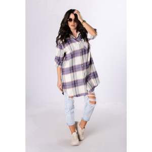 long checkered shirt