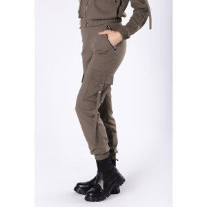 matching cargo pants with decorative pockets on the sides