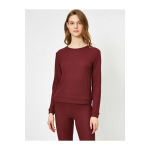 Koton Pajama Top - Red - Plain