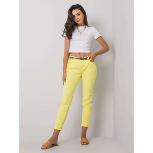 Yellow cotton pants