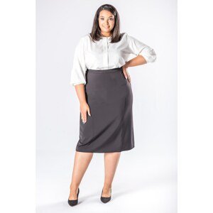 pencil skirt with decorative stitching