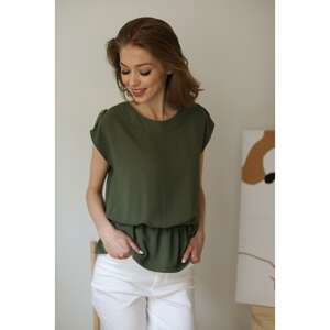 Creens Woman's Blouse V248 Khaki