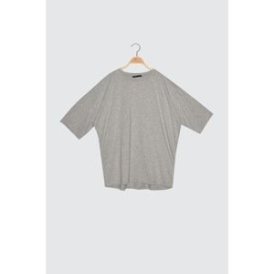 Trendyol T-Shirt - Gray - Fitted