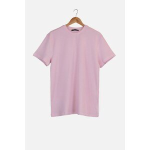 Trendyol Pink Men's Regular Fit Short Sleeve T-Shirt