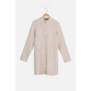 Trendyol Beige Button Detailed Tunic