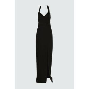 Trendyol Black Waist Detailed Evening Dress & Graduation Gown