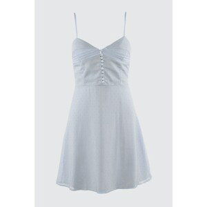 Trendyol Blue Glittering Rib Detailed Dress