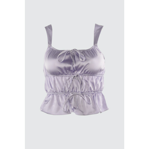 Trendyol Lilac Gathered Blouse