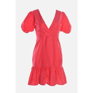 Trendyol Fuchsia Back Detail Dress