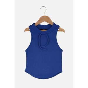 Trendyol Navy Knitted Sports Blouse