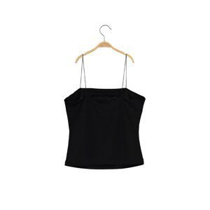 Trendyol Black Strap Knitted Blouse