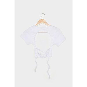 Trendyol White Back Detailed Knitted Blouse