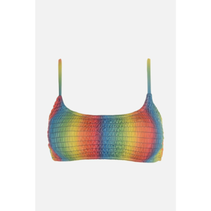 Trendyol Rainbow Color Giped Bikini Top