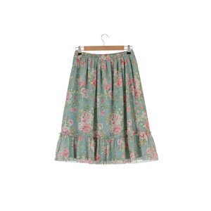 Trendyol Mint Flounce Tulle Knit Skirt