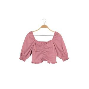 Trendyol Dried Rose Gathered Detailed Blouse