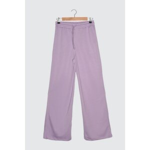 Trendyol Lilac Wide Cut Knitted Sweatpants