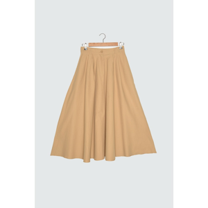 Trendyol Beige Woven Pocket Skirt