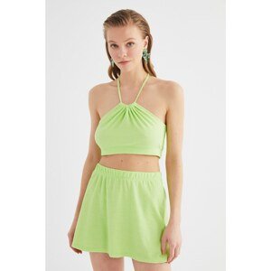 Trendyol Green Terry Fabric Bottom-Top Set