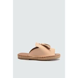 Trendyol Beige Women's Slippers