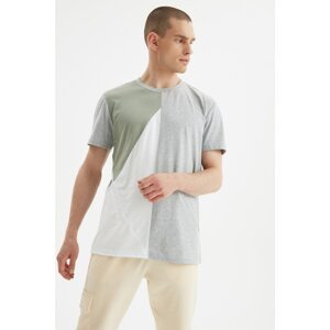 Trendyol Gray Men's Regular Fit Short Sleeve T-Shirt