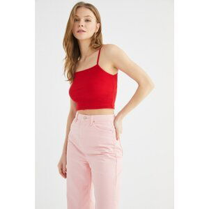 Trendyol Red Strap Knitted Blouse