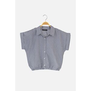 Trendyol Navy Checkered Shirt