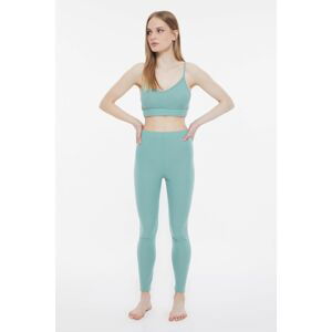 Trendyol Mint Camisole Knitted Pajamas Set